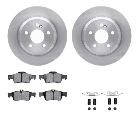 DYNAMIC FRICTION CO 6512-63363, Rotors with 5000 Advanced Brake Pads includes Hardware 6512-63363